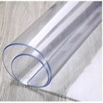 Şeffaf PVC Sandalye Mat Zemin Koruma Pedi Su Geçirmez Aşınmaya Dayanıklı Çok Amaçlı Vinil Rulo Ahşap Yer Karosu Masa için 170 cm x 600 cm