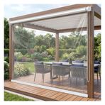 Şeffaf PVC Stor Perdeler, Ağır Hizmet Tipi Şeffaf Vinil Roll Up Gölgelikler Suya Dayanıklı, Plastik Vinil Pencere Yalıtımı,Aşağı ve Yukarı Çekmesi Kolay(W145*H180cm/W57.08*H70.86in)