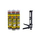 Şeffaf Silikon 280 Ml X 3'Lü Set
