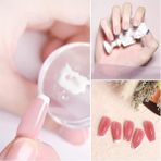 Şeffaf Silikon Nail Art Stamper Seti – J Nail Stamp & Scraper Kit, Kolay Konumlandırma Için Şeffaf Tasarım, Tırnak Baskı Aleti, Nail Art Manikür Aracı, Jel ve Oje ile Uyumlu - 0 - Siyah