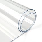Şeffaf Su Geçirmez Masa Örtüsü 3 mm Kalınlık, Mutfak, Yemek, Kahve, Ofis için Şeffaf Plastik Masa Koruyucu - 80 x 150 cm Masa Örtüsü