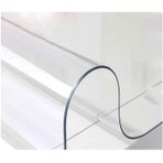 Şeffaf Su Geçirmez Masa Örtüsü Koruyucu - Ofis ve Bilgisayar için Kalın PVC Dikdörtgen Masa Örtüsü 85x135 cm (33x53 inç) - Masa Örtüsü Pedi 3 mm Kalınlık