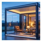 Şeffaf Su Geçirmez Stor Perde, Ağır Hizmet PVC Stor Perde, Şeffaf Vinil Şeffaf Perde, Açık Sundurma için, Roll Up Gölge Rüzgar Geçirmez Roll Up Perde(W155*H250cm/W61.02*H98.42in)