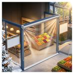 Şeffaf su geçirmez stor perdeler ， şeffaf vinil pvc stor perdeler ， HD Şeffaf Rulo Perde ， Dış Mekan Pergola Stor Gölge Kör ， Kapı, Ev ve Ofis(W165*H200cm/W64.9*H78.74in)