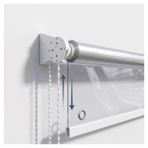 Şeffaf su geçirmez stor perdeler ， şeffaf vinil pvc stor perdeler ， HD Şeffaf Rulo Perde ， Dış Mekan Pergola Stor Gölge Kör ， Otel Ofis Bölmesi(W165*H220cm/W64.9*H86.61in)