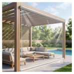 Şeffaf su geçirmez stor perdeler , şeffaf vinil pvc stor perdeler , rüzgar ve yağmur için sundurma perdeleri , açık teras balkon gazebo su geçirmez şeffaf stor perdeler(W75*H200cm/W29.5*H78.7in)