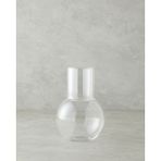Şeffaf ve Bordo Başucu Sürahileri, 1300 ml ve 300 ml Kapasiteli Set - Amber