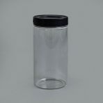 Şeffaf ve Siyah Vakumlu Cam Kavanoz, 600 Ml, Çok Renkli Seçeneklerle. - Açık Bej - Seçenek 1