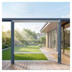 Şeffaf vinil pvc stor perdeler ， dış mekan rüzgar geçirmez panjur ， Şeffaf Su Geçirmez Panjur ， plastik kapı perdesi ， Bahçe Pergola Gazebo için(W70*H100cm/W27.55*H39.37in)