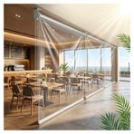 Şeffaf vinil pvc stor perdeler ， dış mekan rüzgar geçirmez panjur ， şeffaf su geçirmez stor perde ， plastik kapı perdesi ， Dış Gazebo Ofis Pencereleri Kapısı için(W155*H180cm/W61.02*H70.86in)