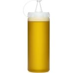 Şeffaf Yağdanlık 700 ml Sızdırmaz Kapaklı Sosluk Sirkelik Sıvı Yağ ve Sos Şişesi Pratik K