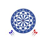 Seftil 14 (36cm) Çift Taraflı Dart Seti + 6 Ok