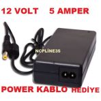 Seg R-7003-L 17"Lcd Led Mönitör Adaptörü 12 Volt 5 Amper 12V 5 Ah