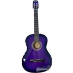 Segah Müzik Mor Renk Klasik Gitar - 4/4 Boy Öğrenci Gitarı Kılıf Ve Pena Hediye !