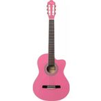 Segah Müzik Pembe Klasik Gitar Kesik Kasa 4/4 Kılıf Pena