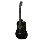 Segah Müzik Siyah Gitar - 4/4 Boy Öğrenci Gitarı Kılıf Ve Pena Hediye !