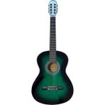 Segah Müzik Yeşil Gitar - 4/4 Boy Öğrenci Gitarı Kılıf ve Pena Hediye !