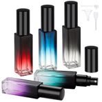 Segbeauty 5 adet Taşınabilir Parfüm Atomizer Şişesi, Boş Mini Doldurulabilir Kolonya Sprey Şişeleri, 10ML Küçük Seyahat Cam Parfüm Şişesi İnce Sis Püskürtücü Koku Pompası Kutusu Koku