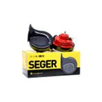 Seger Dadat 60B Motosiklet Salyangoz Korna Takım Siyah İnce-Kalın Ses 12v
