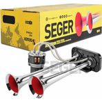 SEGER-EKS Seger 85kh fala fala kompresörlü korna 12volt krom borulu melodili