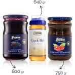 Seğmen Karadut Reçeli, Süzme Çiçek Balı ve Kuşburnu Marmelatı (3'Adet) - 1,5 kg