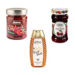 Seğmen Kızılcık Marmelatı, Süzme Çiçek Balı ve Vişne Reçeli (3 Adet) - 1,5 kg