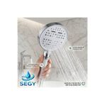 segyhome 6 Fonksiyonlu Filtreli Duş Başlığı Su Tasarruflu Basınçlı Kireç Klor Önleyici/ 3 Yedek Filtre