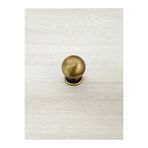 Seha Bronz Pirinç Döküm 2 cm Çapında Antik Sarı Rengi Düğme Kulp