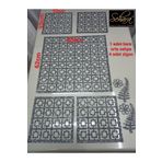 SEHARA Sehpa Örtü Seti/1ad.(60X60CM) Kare Orta Sehpa Runnerı,4 Ad.(33X33CM) Zigon Örtüsü/toplam 5 Parça/