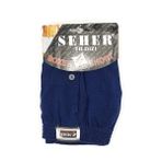 Seher 1 Adet Lacivert Renk Penye Boxer
