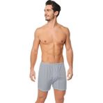 Seher 10 Adet Gri Renk Paçalı Boxer - XL