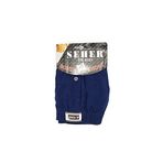 Seher 12 Adet Lacivert Renk Penye Boxer Mavi L