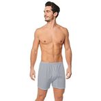 Seher 2 Adet Gri Renk Paçalı Boxer Gri XL