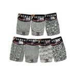 Seher 4 Adet Yıldızı Desenli Boxer Külot Erkek Abani Classic Dokuma Kumaş ile Rahat Kullanım - Çok Renkli - 2XL