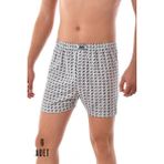 Seher 6 Adet Seher Erkek Pamuklu Desenli Asorti Boxer - Gri