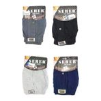 Seher 6 Lı Paket Yıldızı Pamuklu Penye Düğmeli Erkek Boxer 0008 932