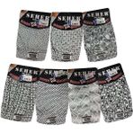 Seher 6'Lı Paket Erkek Desenli Boxer Çok Renkli Abani Classic - M