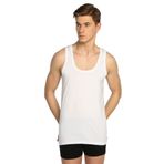 Seher-6'lı Seher Yıldızı Erkek Penye Atlet-Beyaz-XXXL