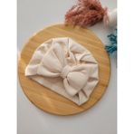 Seher Bebe Butik Kız Bebek & Çocuk Renkli Fiyonklu Bone - Krem