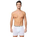Seher-Erkek 6"lı Beyaz Likralı Pamuklu Boxer Tekli Ambalaj 0060 (Beyaz/XL)