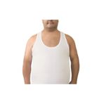 Seher Erkek Battal Beyaz Pamuklu Penye Atlet, 7XL Beden, 6'lı Set