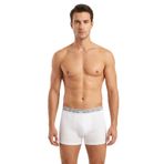 Seher Erkek Boxer Pamuklu Likralı 6'lı Paket (Beyaz, M)