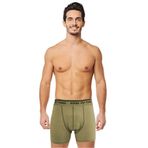 Seher Erkek Boxer Pamuklu Likralı 6'lı Paket (Haki, S)
