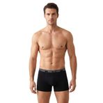 Seher Erkek Boxer Pamuklu Likralı 6'lı Paket (Siyah, M)