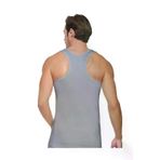 Seher Erkek / Elastan Esnek Spor / 6'lı Paket Atlet / [Renk : Gri] SER0058-G