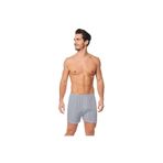 Seher Erkek Gri Pamuklu Paçalı Boxer, 2XL Beden, 12'li Paket