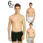 Seher Erkek Karışık Renk 6'lı Paket Likralı Boxer Elf568S0060Ccm6 0060
