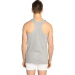 Seher Yıldızı %100 Pamuk Beyaz Ribana Spor Rambo Atlet 6'lı Erkek İç Giyim - Gri - XL