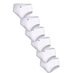 Seher Yıldızı 6'lı Erkek Pamuklu Beyaz Slip Külot Seti - SER0005 (Beyaz, XL)