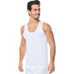 Seher Yıldızı 6'lı Paket Erkek Penye Atlet - 2XL - Beyaz